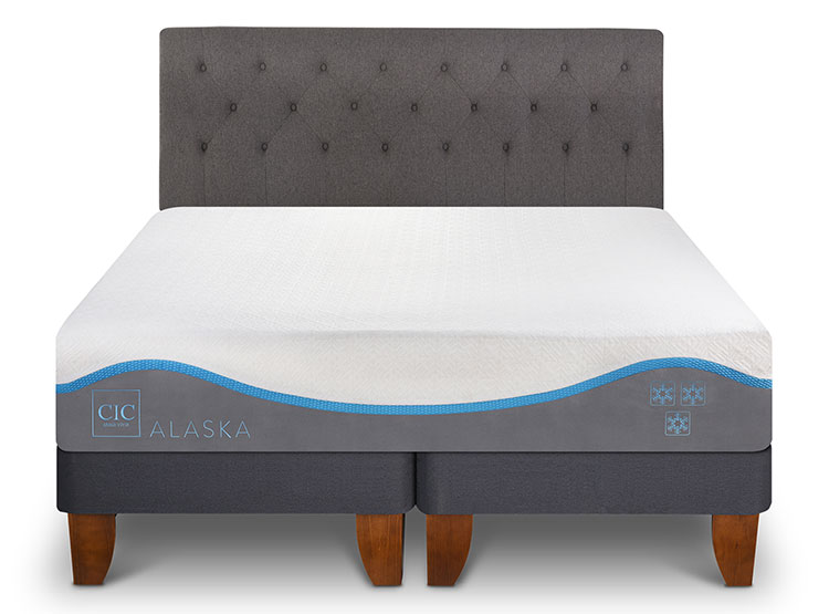 JUEGO DE DORMITORIO CIC CAMA EUROPEA ALASKA KING + RESPALDO KAVERY - 1