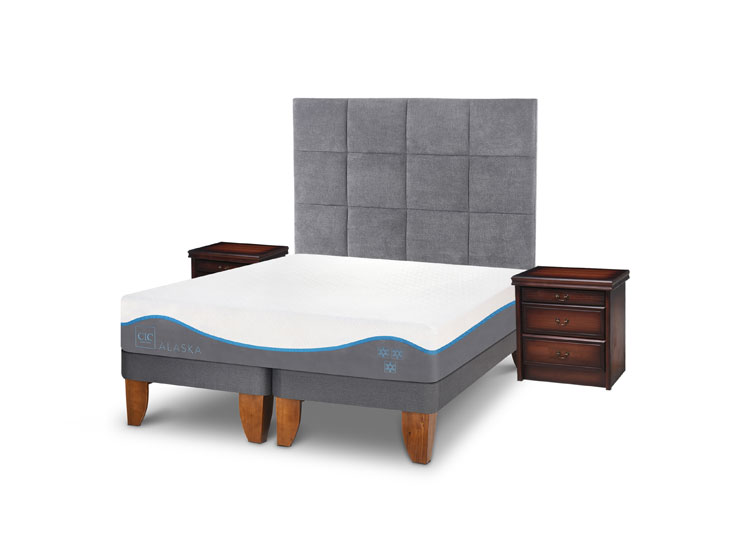 JUEGO DE DORMITORIO CIC CAMA EUROPEA ALASKA KING + SET TAMESIS - 2