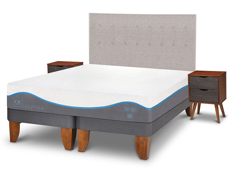 JUEGO DE DORMITORIO CIC CAMA EUROPEA ALASKA KING + SET TIGRIS - 2