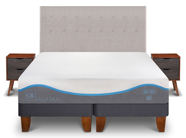 JUEGO DE DORMITORIO CIC CAMA EUROPEA ALASKA KING + SET TIGRIS - 1
