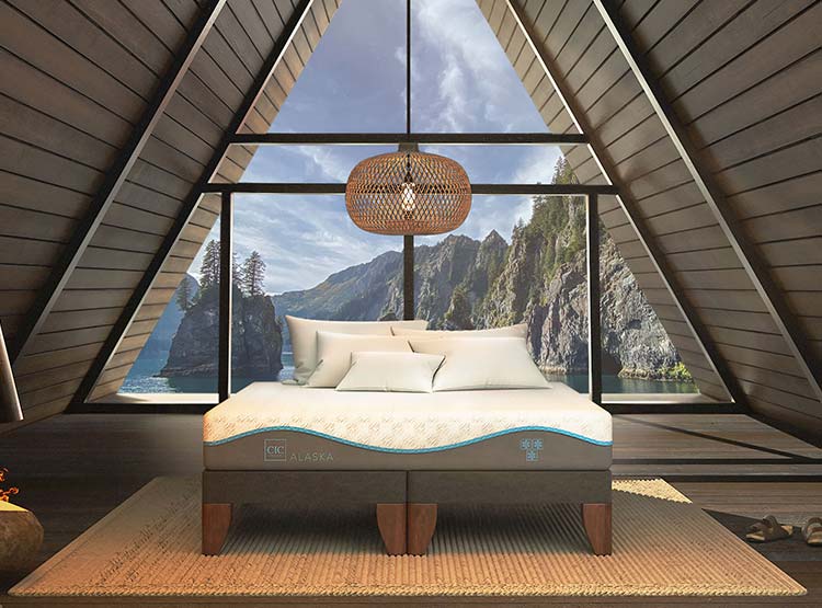 JUEGO DE DORMITORIO CIC CAMA EUROPEA ALASKA KING + VELADORES MILAN - 7