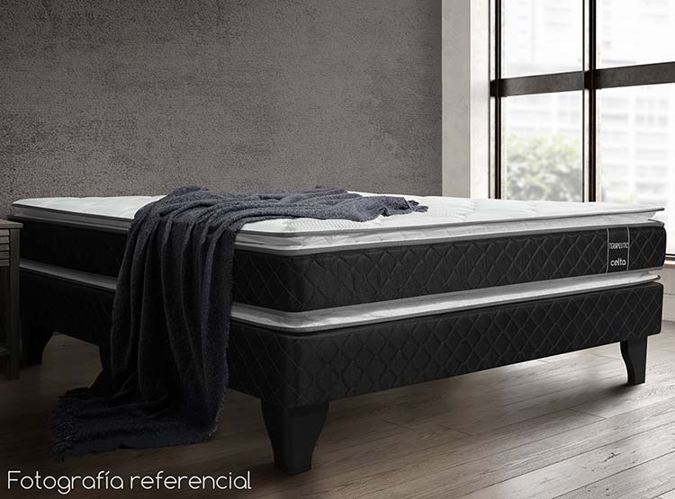 JUEGO DE DORMITORIO CELTA CAMA EUROPEA TERAPEUTIC BD 2 PLAZAS + SET MALLORCA - 4