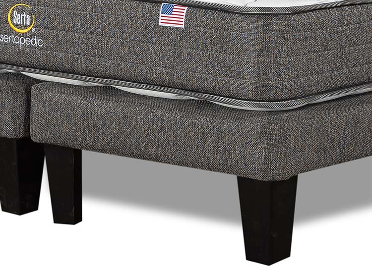 CAMA EUROPEA SERTA SERTAPEDIC 2 PL + RESPALDO TIGNES ARENA - 4