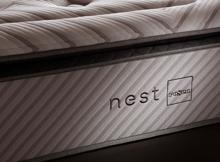 JUEGO DE DORMITORIO ROSEN CAMA EUROPEA NEST BD KING + SET ISEEY GRAFITO - 5