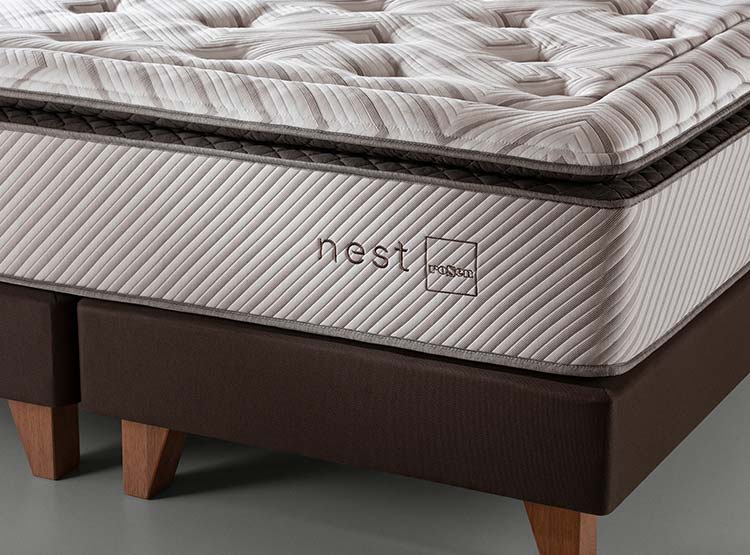 JUEGO DE DORMITORIO ROSEN CAMA EUROPEA NEST BD KING + SET ISEEY GRAFITO - 6