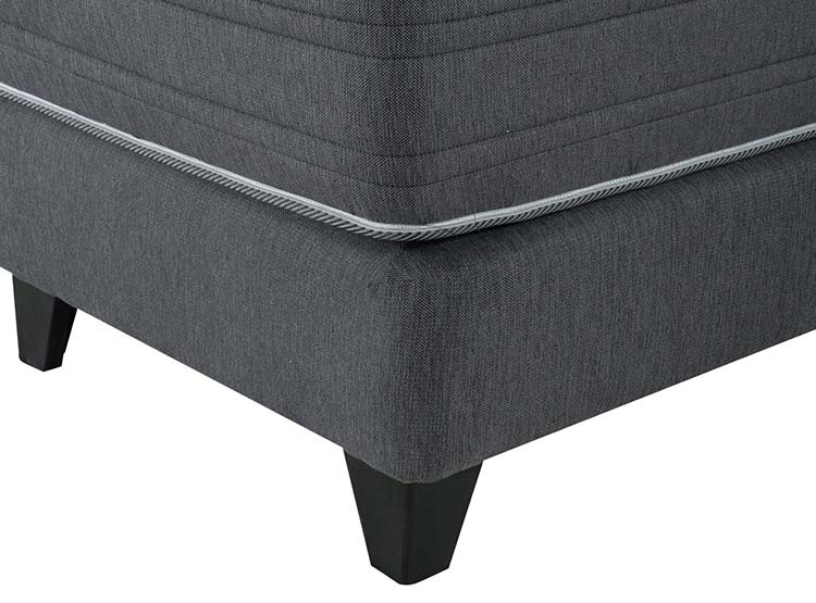 JUEGO DE DORMITORIO FLEX CAMA EUROPEA PREMIUM BLACK PREM BOX 1.5 PLAZAS NEGRO + SET COLONIA - 3
