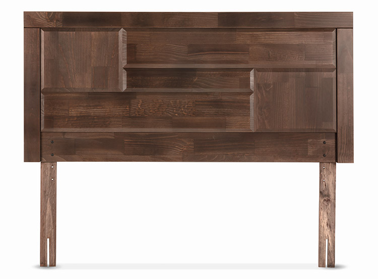 SET DE MUEBLES ROSEN DORMITORIO DOLCE 2 PLAZAS MADERA CAFÉ - 2