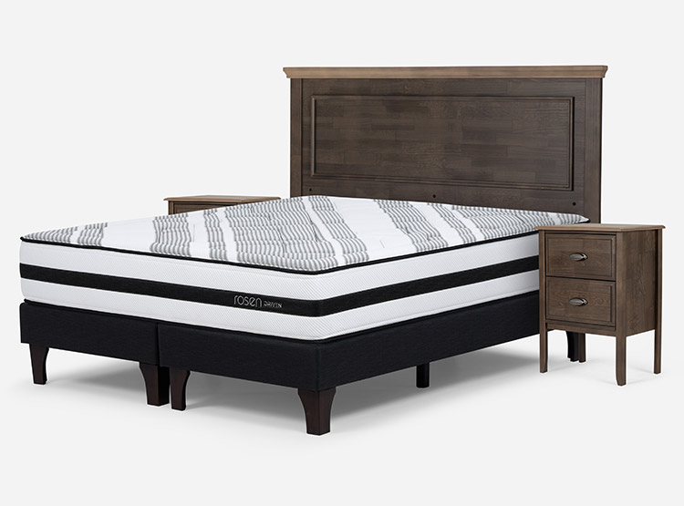 JUEGO DE DORMITORIO ROSEN CAMA EUROPEA DRIVEN KING + SET ANNA - 2