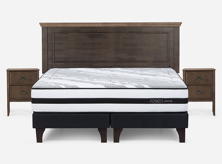 JUEGO DE DORMITORIO ROSEN CAMA EUROPEA DRIVEN KING + SET ANNA - 1