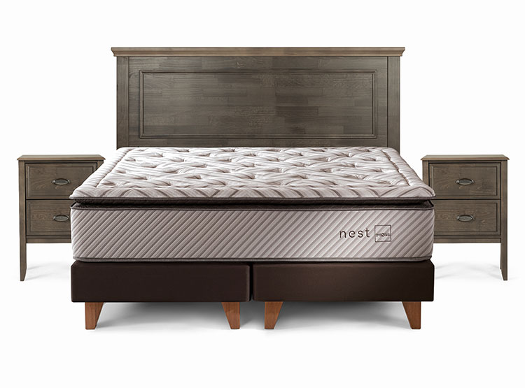 JUEGO DE DORMITORIO ROSEN CAMA EUROPEA NEST KING + SET ANNA - 1