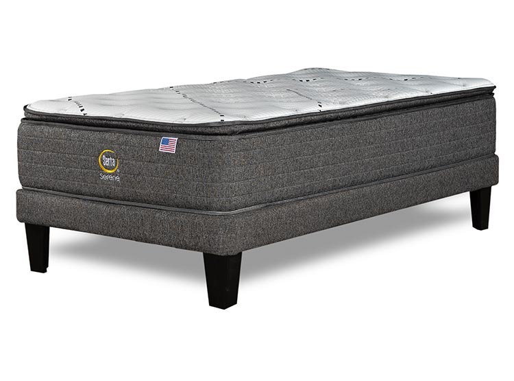 CAMA EUROPEA SERTA SERENE 1.5 PL + RESPALDO MARENGO - 3
