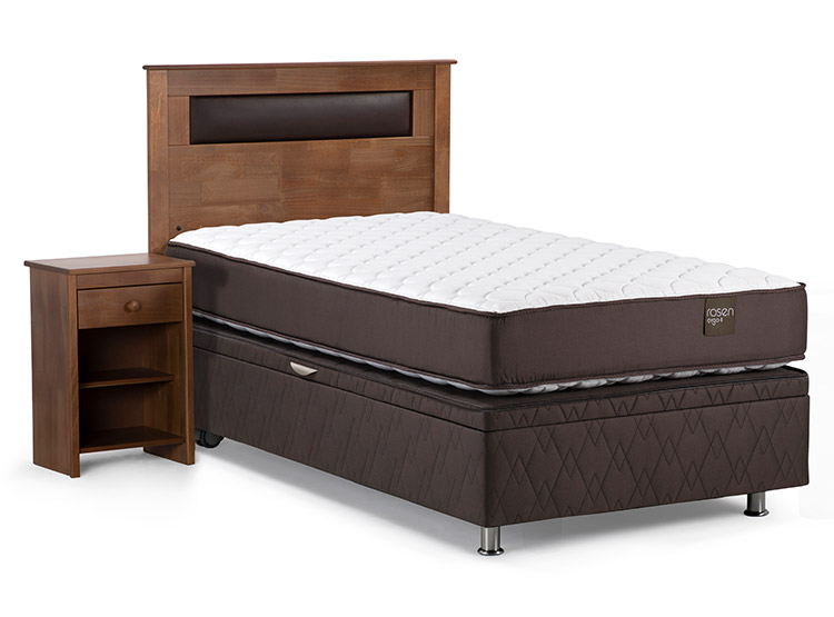 JUEGO DE DORMITORIO ROSEN CAMA BOXET ERGO T ERGOT 1.5 PLAZAS + SET FERRARA - 3