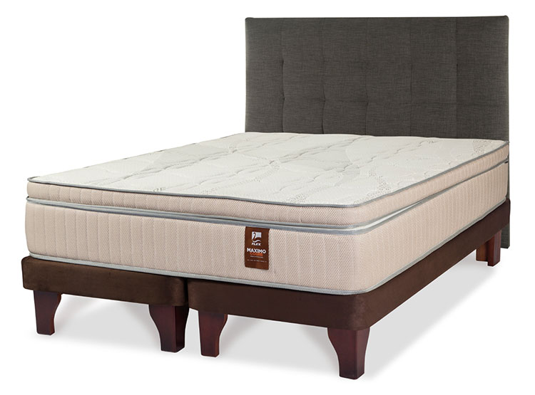 JUEGO DE DORMITORIO FLEX CAMA EUROPEA MAX COBRE BOX BD 2 PLAZAS + DESIGN GRAFITO - 2