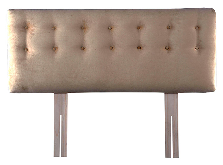 RESPALDO BODEVIR BOTONE FELPA 2 PLAZAS MADERA BEIGE - 1