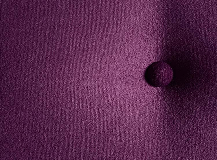 RESPALDO BODEVIR BOTONE FELPA KING MADERA MORADO - 4