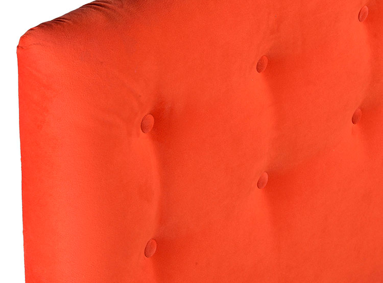 RESPALDO BODEVIR BOTONE FELPA KING MADERA NARANJA - 3