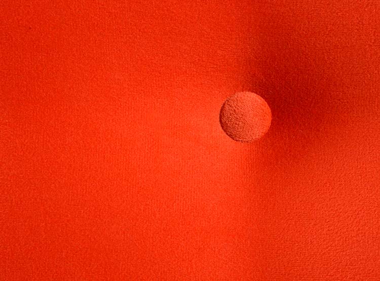 RESPALDO BODEVIR BOTONE FELPA KING MADERA NARANJA - 4