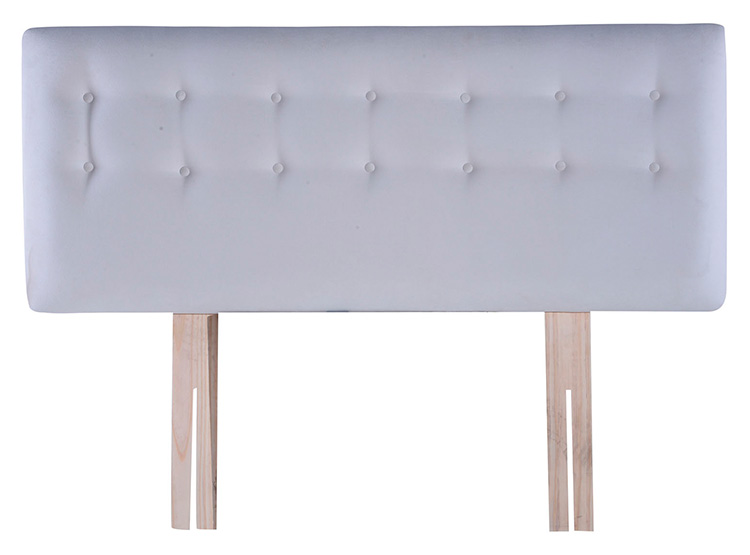 RESPALDO BODEVIR BOTONE FELPA KING MADERA CRUDO - 1