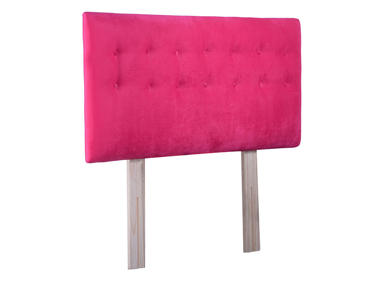 RESPALDO BODEVIR BOTONE FELPA KING MADERA FUCSIA - 2