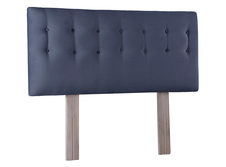 RESPALDO BODEVIR BOTONE FELPA KING MADERA GRIS - 2