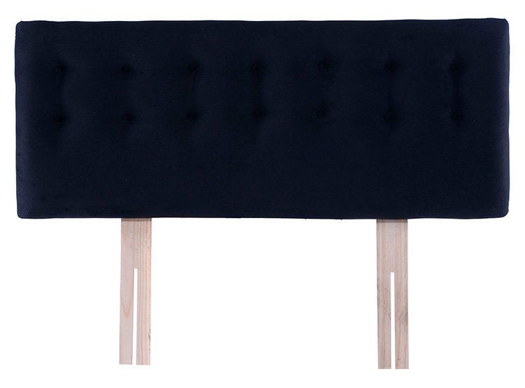 RESPALDO BODEVIR BOTONE FELPA KING MADERA NEGRO - 1