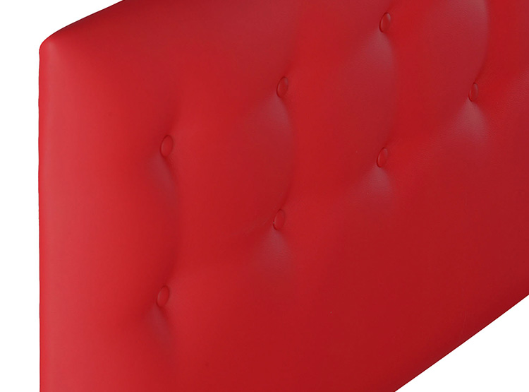 RESPALDO BODEVIR BOTONE PU 2 PLAZAS MADERA ROJO - 3