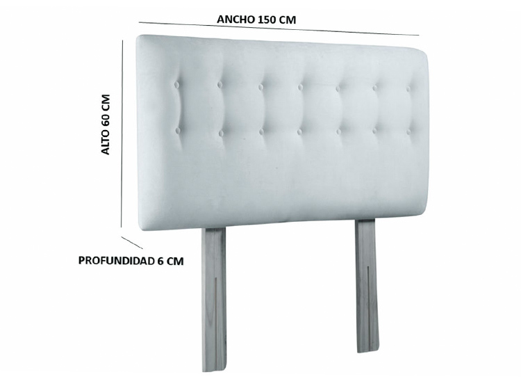 RESPALDO BODEVIR BOTONE PU 2 PLAZAS MADERA ROJO - 5