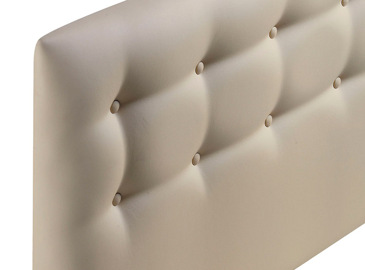RESPALDO BODEVIR BOTONE PU KING MADERA BEIGE - 3