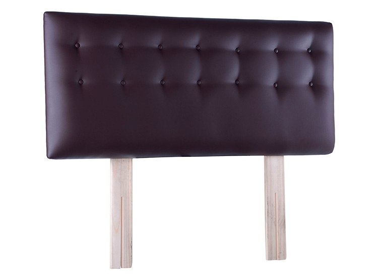 RESPALDO BODEVIR BOTONE PU KING MADERA CHOCOLATE - 2