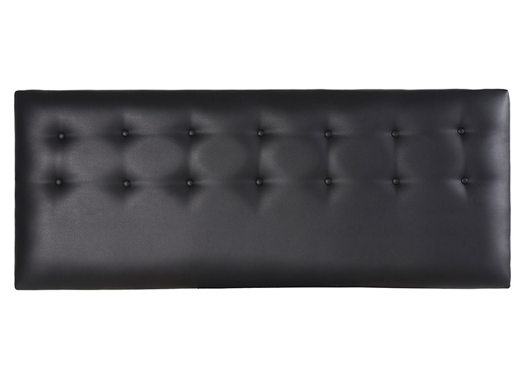 RESPALDO BODEVIR BOTONE PU KING MADERA NEGRO - 1