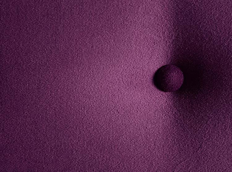 RESPALDO BODEVIR BOTONE FELPA 1.5 PLAZAS MADERA MORADO - 4