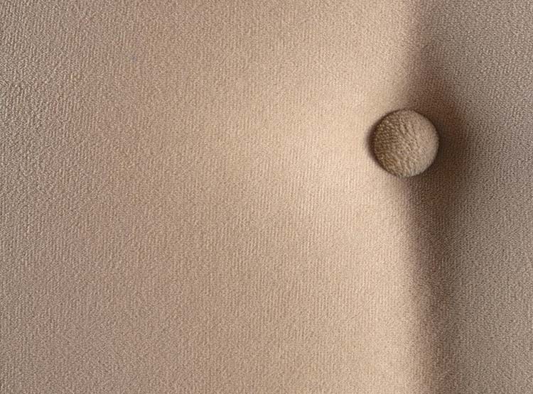 RESPALDO BODEVIR BOTONE FELPA 1.5 PLAZAS MADERA BEIGE - 3