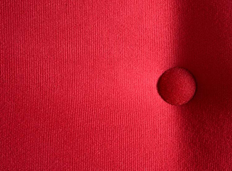 RESPALDO BODEVIR BOTONE FELPA 1.5 PLAZAS MADERA ROJO - 4