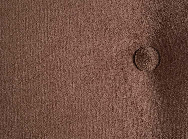 RESPALDO BODEVIR BOTONE FELPA 1.5 PLAZAS MADERA CHOCOLATE - 4