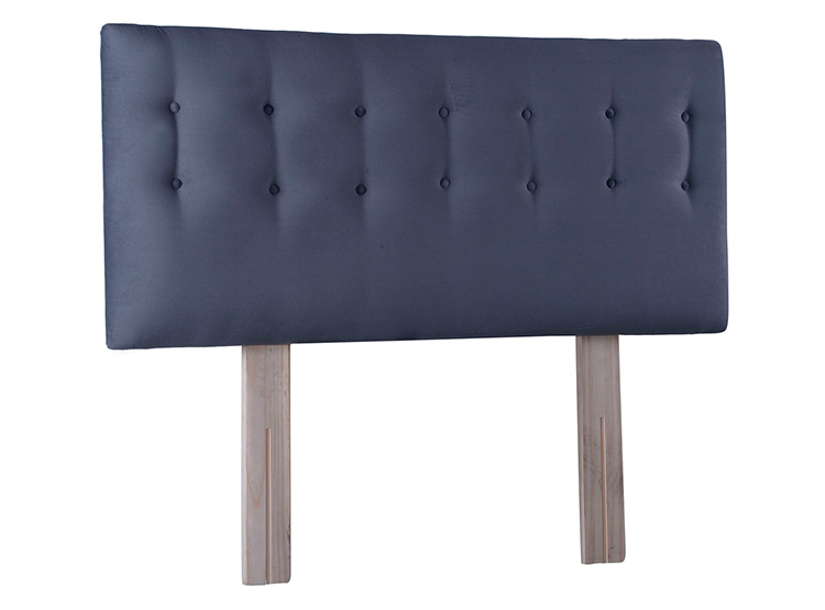 RESPALDO BODEVIR BOTONE FELPA 1.5 PLAZAS MADERA GRIS - 2