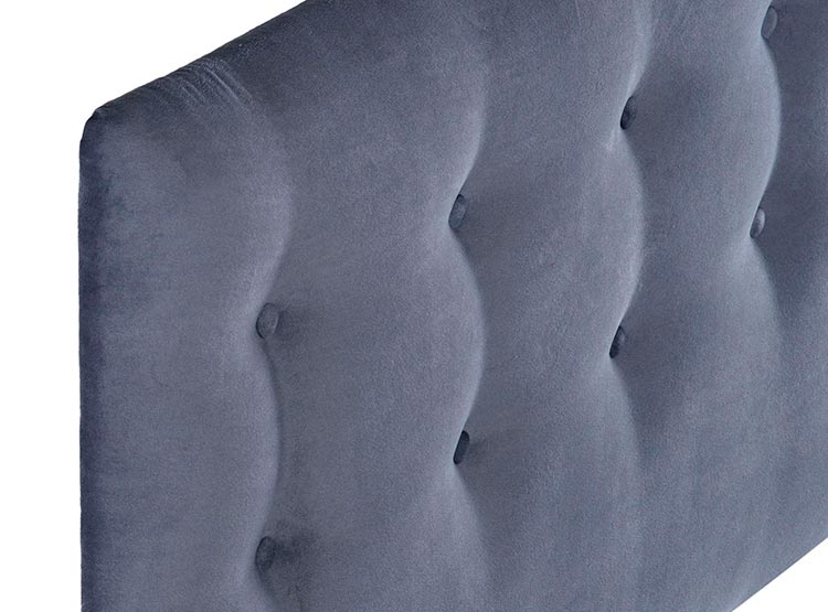 RESPALDO BODEVIR BOTONE FELPA 1.5 PLAZAS MADERA GRIS - 3