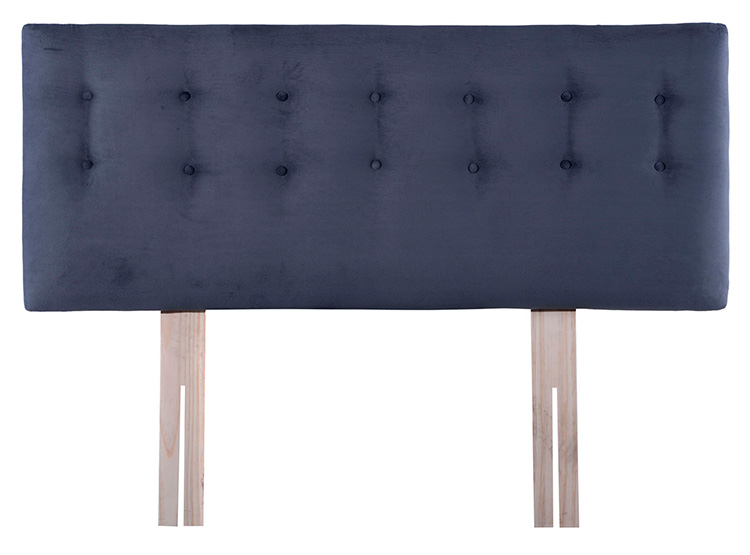 RESPALDO BODEVIR BOTONE FELPA 1.5 PLAZAS MADERA GRIS - 1