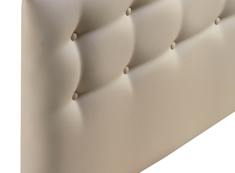 RESPALDO BODEVIR BOTONE PU 1.5 PLAZAS MADERA BEIGE - 3