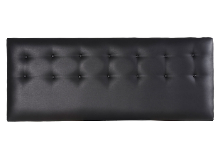 RESPALDO BODEVIR BOTONE PU 1.5 PLAZAS MADERA NEGRO - 1