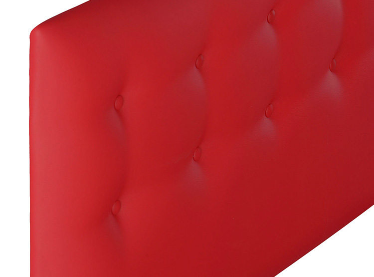 RESPALDO BODEVIR BOTONE PU 1.5 PLAZAS MADERA ROJO - 3