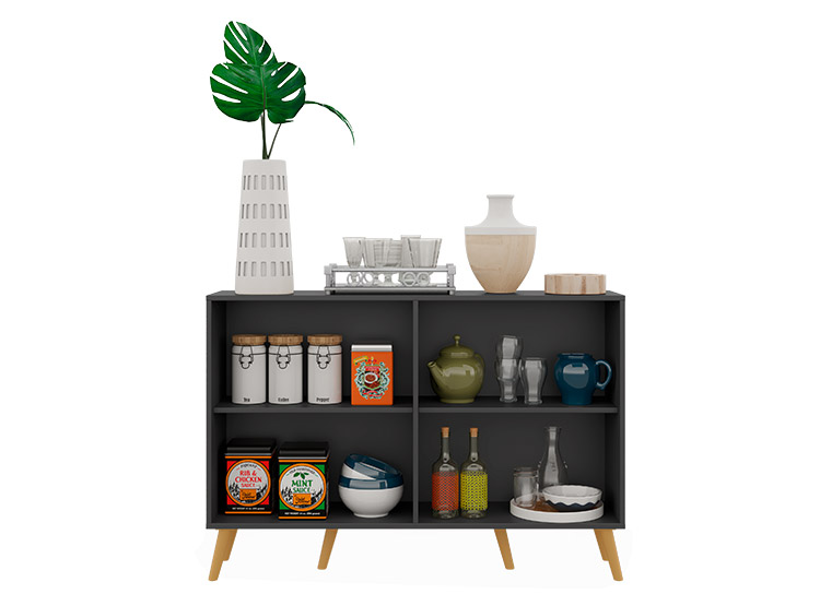 BUFFET BE DESIGN RETRO VIENA NEGRO 4P - 3