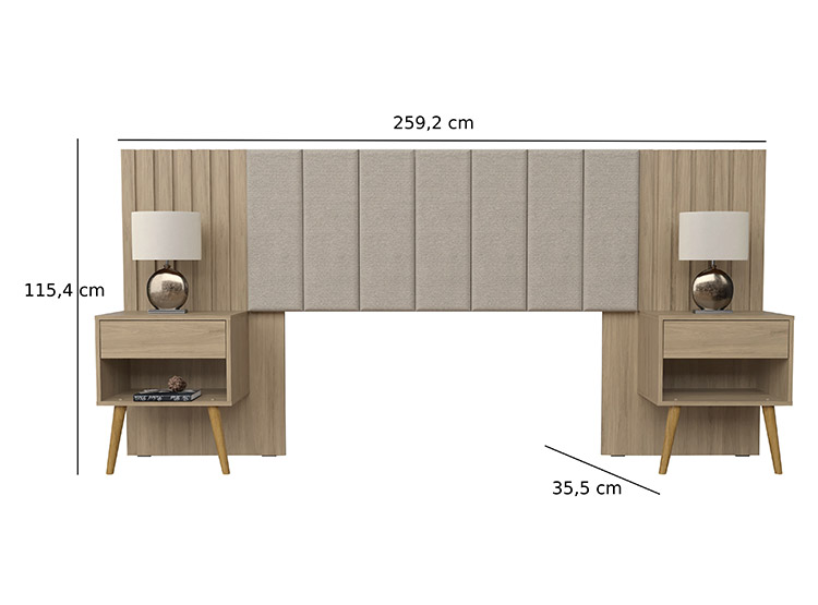 SET RESPALDO BE DESIGN ZARA HANOVER 2 PL - 4