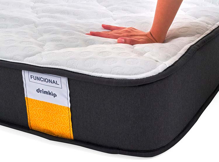 JUEGO DE DORMITORIO DRIMKIP CAMA AMERICANA FUNCIONAL PLUS 1.5 PLAZAS + RESPALDO + TOPPER - 3
