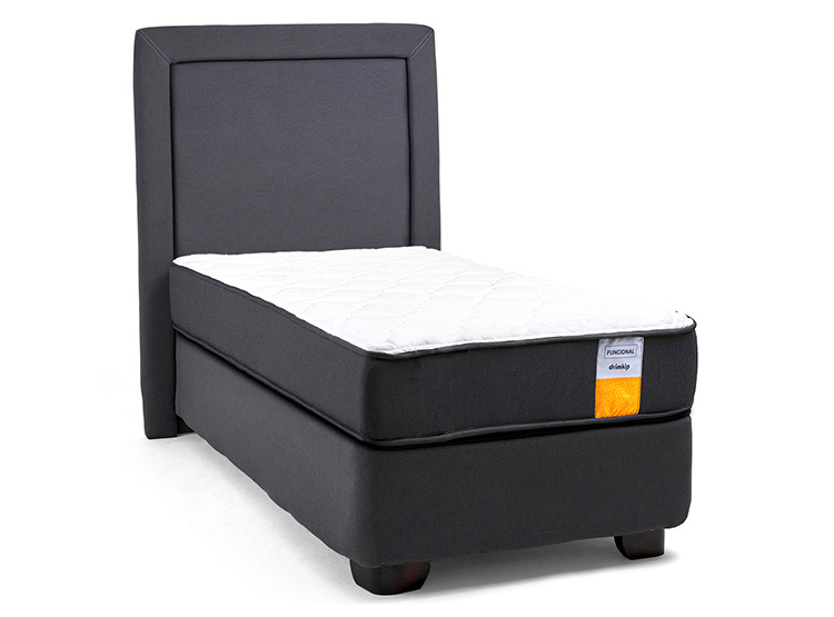 JUEGO DE DORMITORIO DRIMKIP CAMA AMERICANA FUNCIONAL PLUS 1 PLAZA + RESPALDO - 2