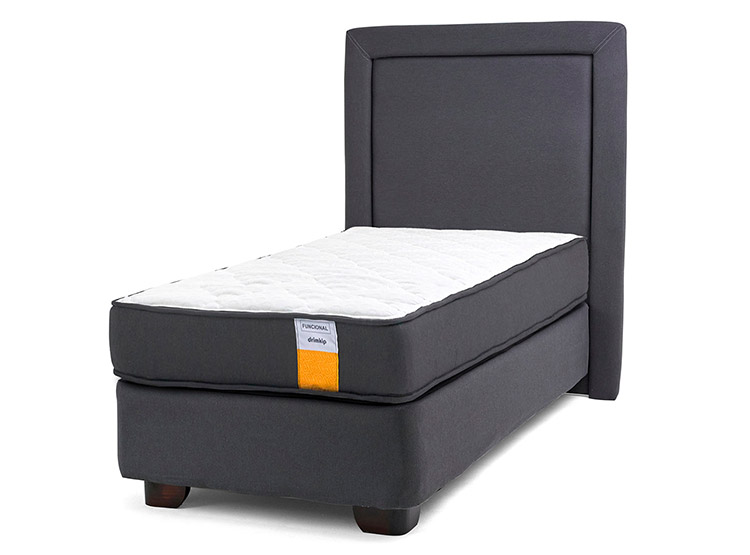 JUEGO DE DORMITORIO DRIMKIP CAMA AMERICANA FUNCIONAL PLUS 1 PLAZA + RESPALDO - 1