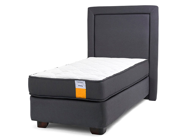JUEGO DE DORMITORIO DRIMKIP CAMA AMERICANA FUNCIONAL 1 PLAZA + RESPALDO - 1