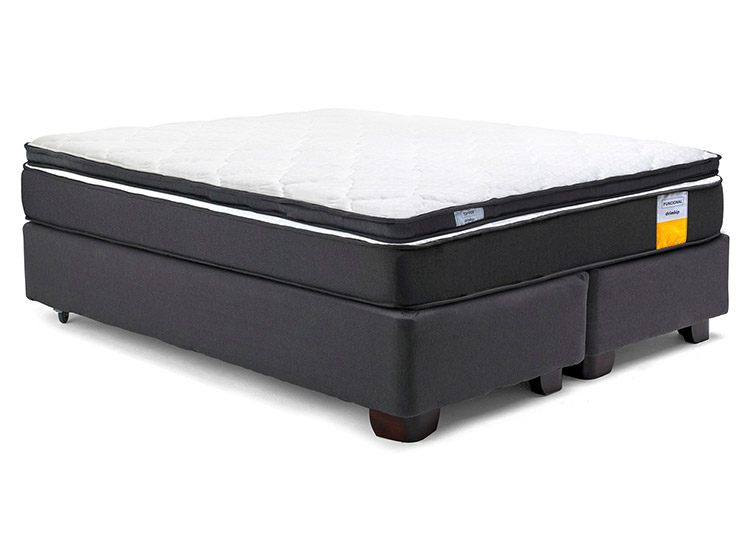JUEGO DE DORMITORIO DRIMKIP CAMA AMERICANA FUNCIONAL PLUS 2 PLAZAS + TOPPER - 2