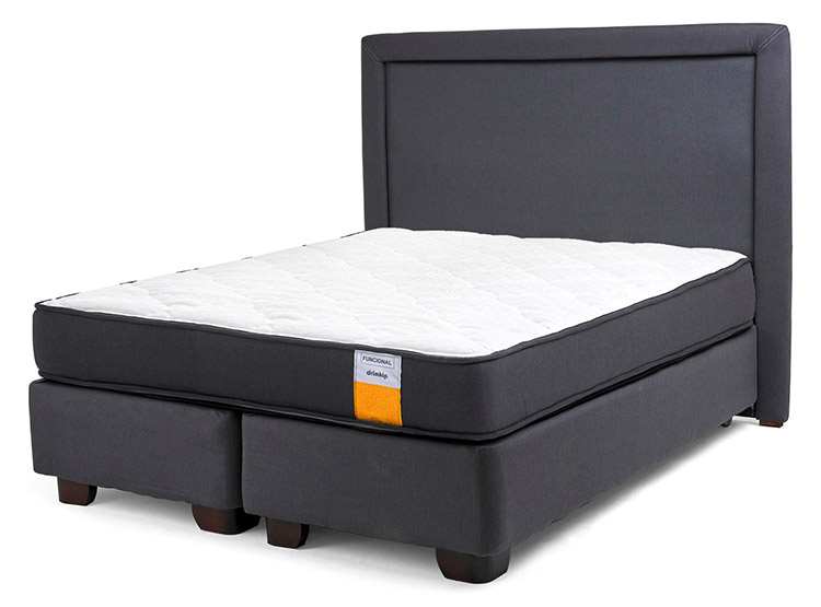 JUEGO DE DORMITORIO DRIMKIP CAMA AMERICANA FUNCIONAL 2 PLAZAS + RESPALDO - 1