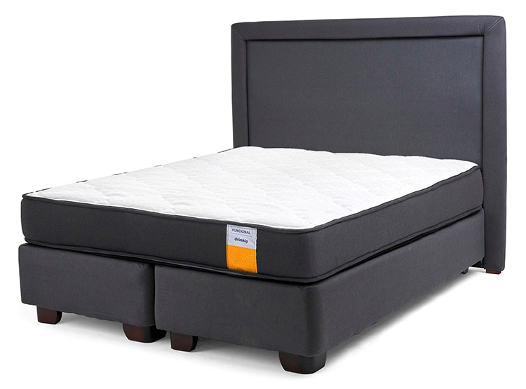 JUEGO DE DORMITORIO DRIMKIP CAMA AMERICANA FUNCIONAL KING + RESPALDO - 1