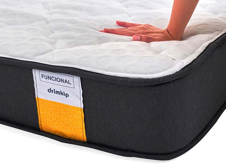 JUEGO DE DORMITORIO DRIMKIP CAMA EUROPEA FUNCIONAL PLUS 1.5 PLAZAS + RESPALDO + TOPPER - 3